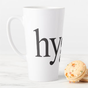 Hygge Black and White Latte Mug