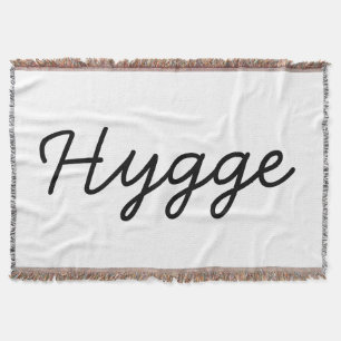 Hygge Black Elegant Throw Blanket