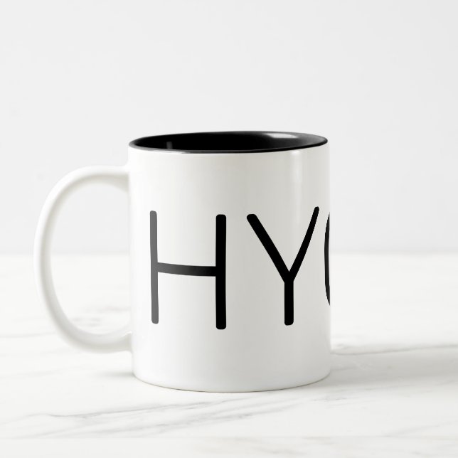 Hygge Black Two-Tone Coffee Mug (Left)