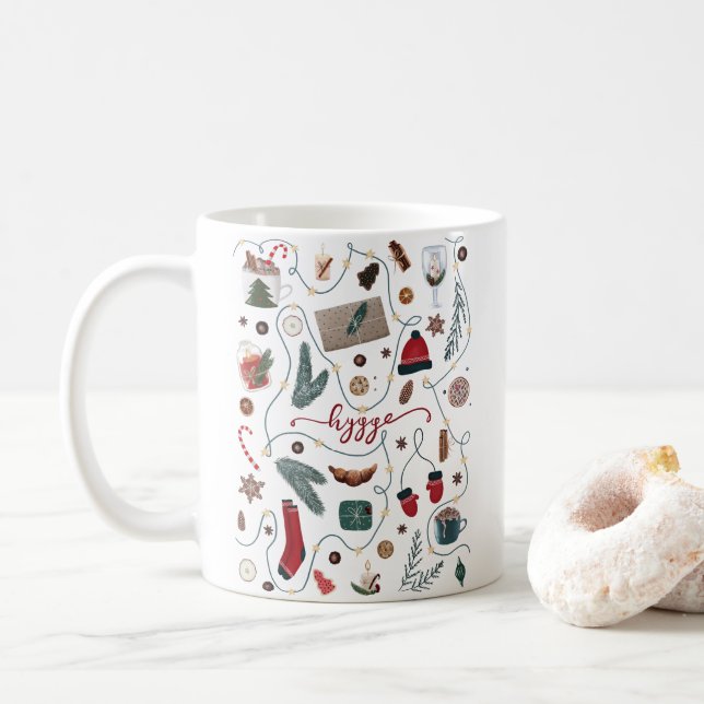 Hygge Christmas Collection Coffee Mug (With Donut)