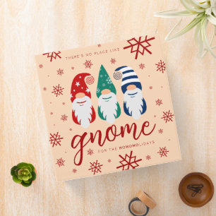 Hygge Christmas Gnome for the Holidays Snowflakes Binder