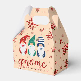 Hygge Christmas Gnome for the Holidays Snowflakes Favor Box