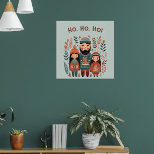 Hygge Christmas Scandinavian Cozy Family  Poster
