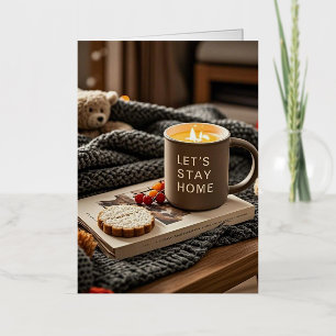 Hygge Cozy Night Celebrate cozy nights  Foil Greeting Card
