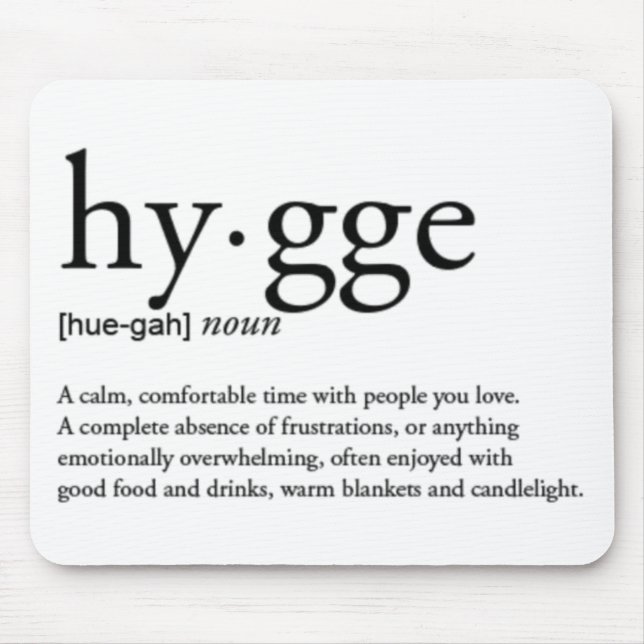 Hygge Definition Mouse Pad (Front)