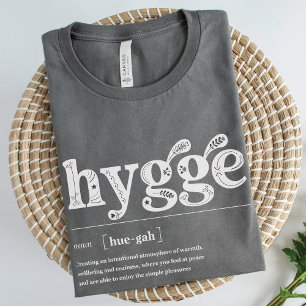 Hygge Definition Nordic Floral Cozy Inspirational T-Shirt