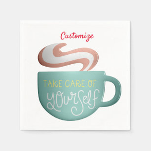 Hygge Drink Self-Care Thunder_Cove Napkin