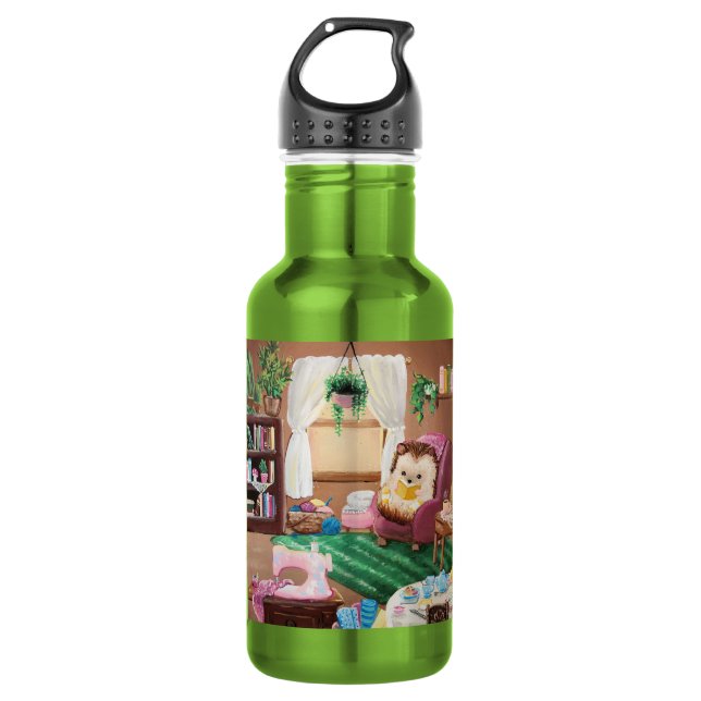 Hygge Hedgehog 532 Ml Water Bottle (Front)