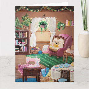 Hygge Hedgehog Card