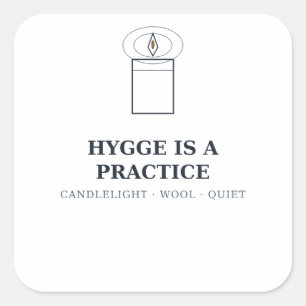 Hygge Is a Practice — Winter Sticker