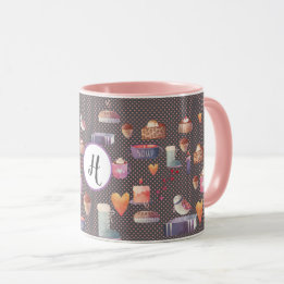 Hygge Mugs Cozy Life Personalized Pretty Folk Art
