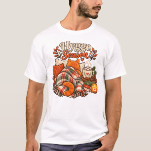 Hygge Season Cozy Winter Cat T-Shirt