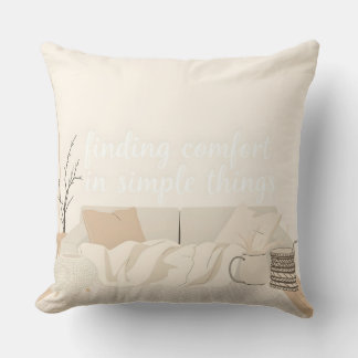 Hygge Throw Pillow | Cozy Scandinavian Home Decor