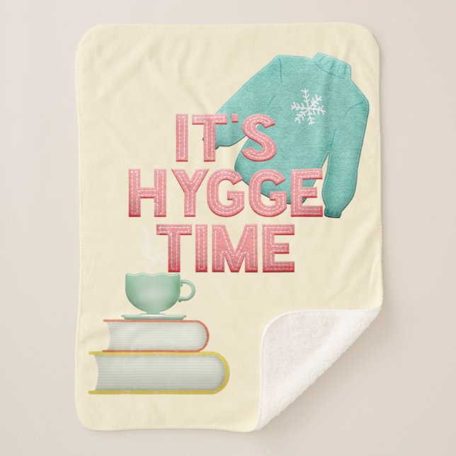 Hygge Time Sherpa Blanket (Front)