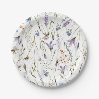 Hygge Wildflowers Meadow Paper Plate