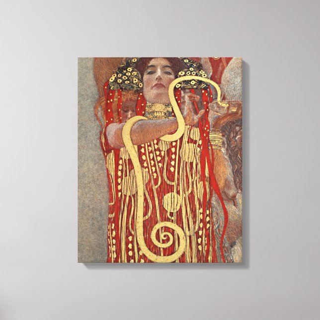 Hygieia by Gustav Klimt Canvas Print (Front)