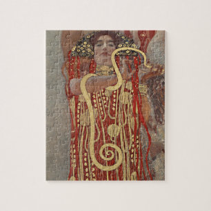 Hygieia by Gustav Klimt, Vintage Art Nouveau Jigsaw Puzzle