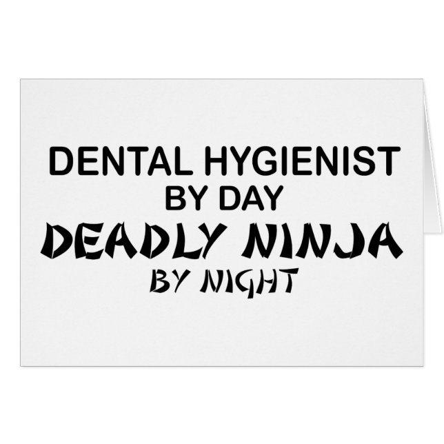 Hygiéniste dentaire Ninja mortel (Devant horizontal)