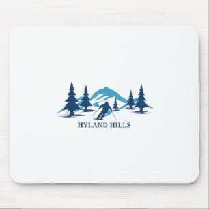 Hyland Hills Minnesota Ski Resort Skiing Skier _1 Mouse Pad