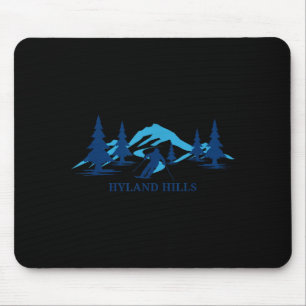 Hyland hills minnesota ski resort skiing skier mouse pad