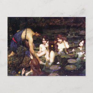 Hylas and the Nymphs, by John William Waterhouse Postcard