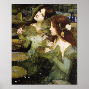 Hylas and The Nymphs Poster By John W. Waterhouse