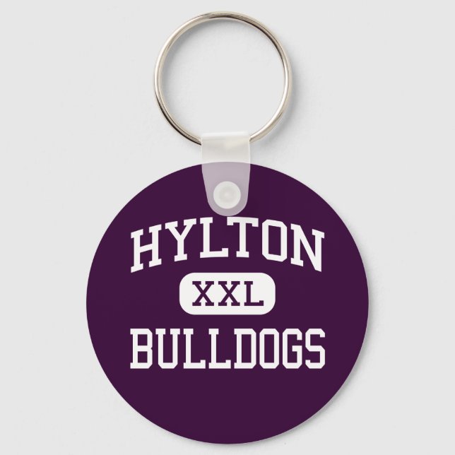 Hylton - Bulldogs - High - Woodbridge Virginia Keychain (Front)