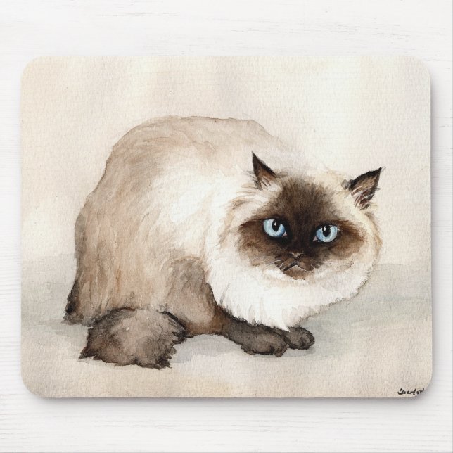 "Hymalan Cat" Art Mouse Pad (Front)