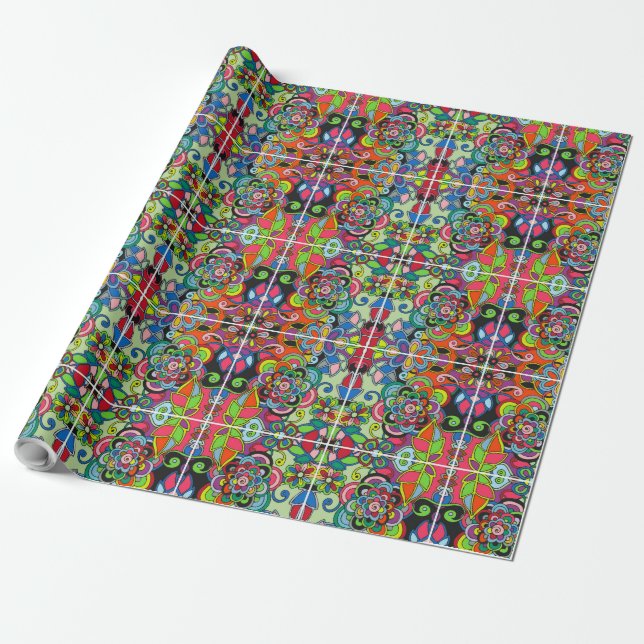 hymn for the weekend wrapping paper (Unrolled)