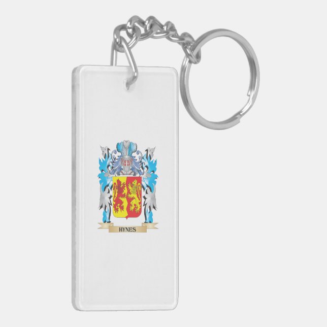 Hynes Coat of Arms - Family Crest Keychain (Back Left)