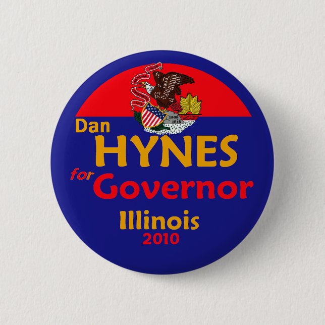 HYNES Gov 2010 Button (Front)