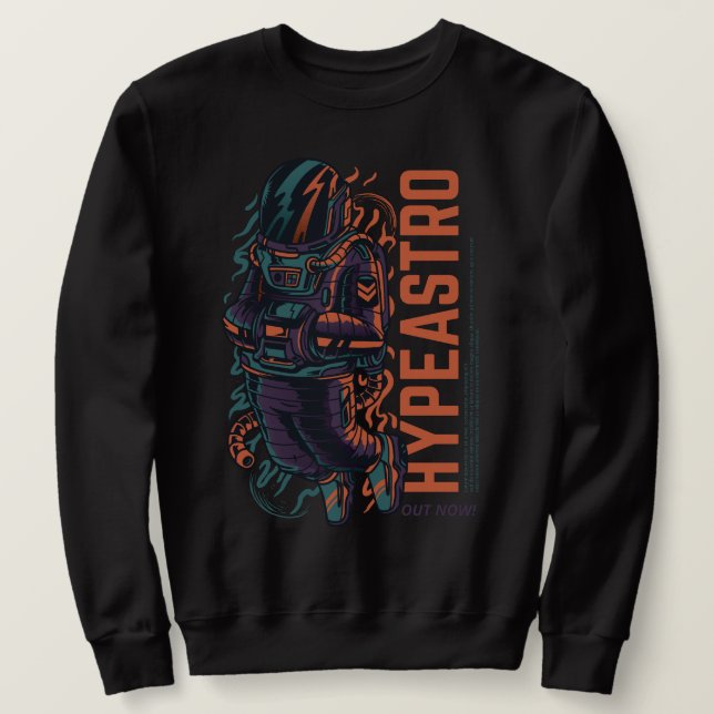 Hyper Astro Space Graphic | Streetwear Sweatshirt (Design Front)