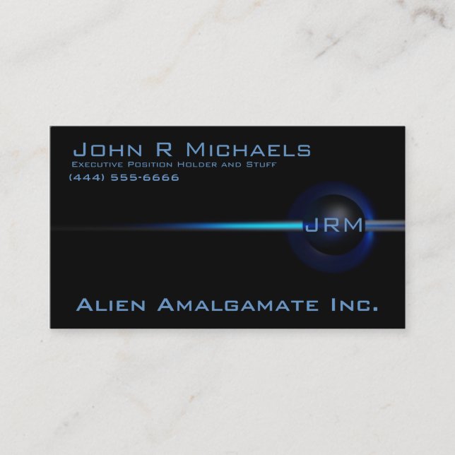 Hyper Black Collection: Eclipse Business Card (Front)