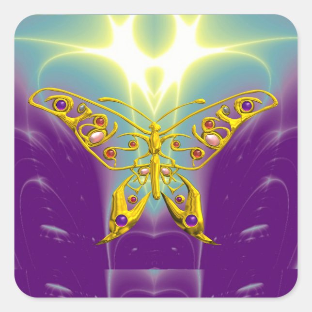 HYPER BUTTERFLY SQUARE STICKER (Front)