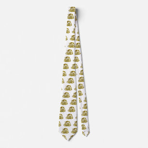 HYPER DRAGON / Gold Celtic Knots ,White Tie