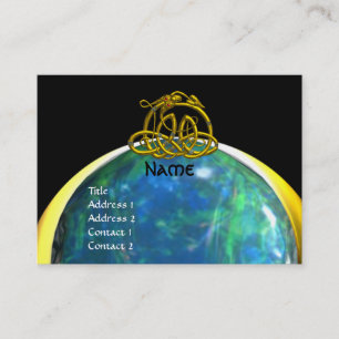 HYPER DRAGON opale yellow black green blue Business Card