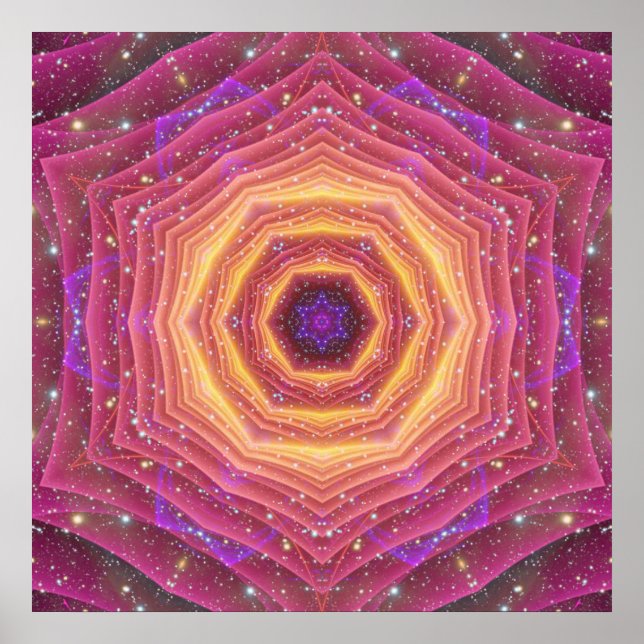 Hyper Gate Mandala Poster (Front)