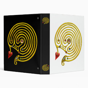 HYPER LABYRINTH ,black yellow, white Binder