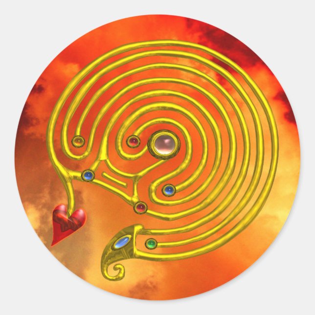 HYPER LABYRINTH CLASSIC ROUND STICKER (Front)