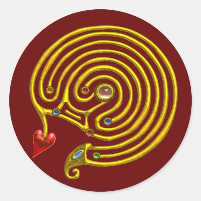 HYPER LABYRINTH CLASSIC ROUND STICKER (Front)