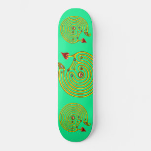 HYPER LABYRINTH, green Skateboard