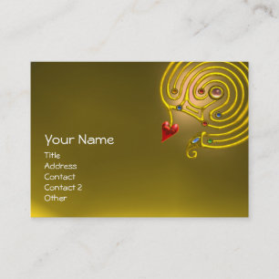 HYPER LABYRINTH TOPAZ ,red yellow Business Card