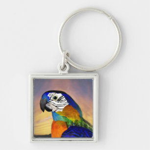 HYPER PARROTS /BLUE ARA KEYCHAIN