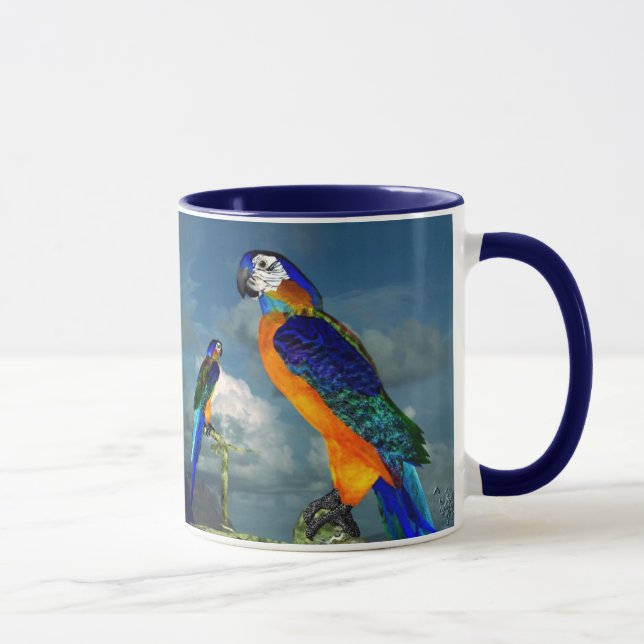 HYPER PARROTS / BLUE ARA MUG (Right)