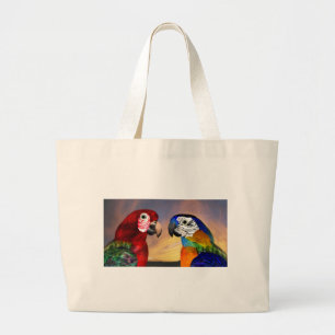 HYPER PARROTS LARGE TOTE BAG