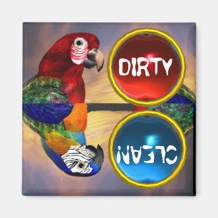 HYPER PARROTS /RED AND BLUE ARA MAGNET