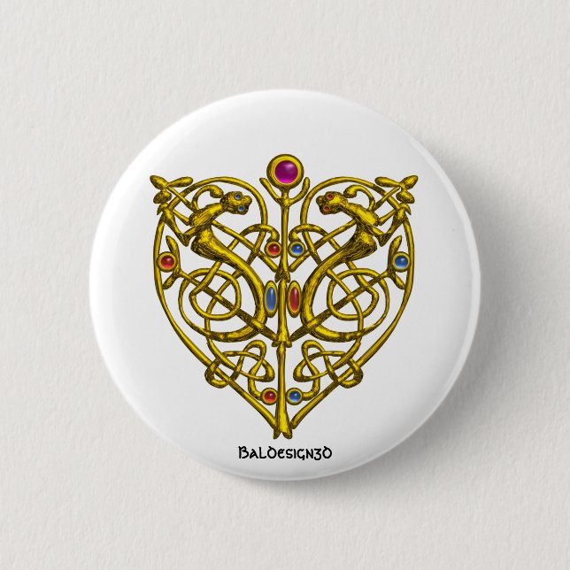 HYPER VALENTINE 2 INCH ROUND BUTTON (Front)