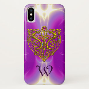 HYPER VALENTINE MONOGRAM Pink Fuchsia Purple Case-Mate iPhone Case