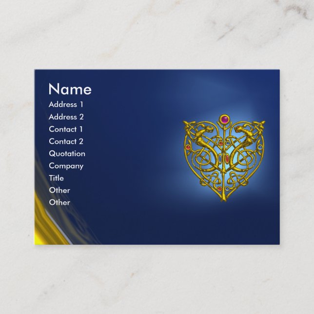 HYPER VALENTINE SAPPHIRE ,blue Business Card (Front)