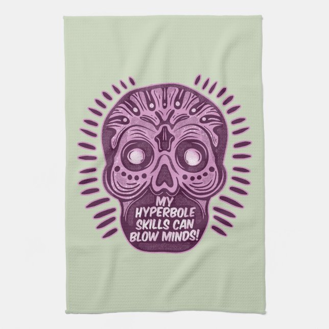 Hyperbole Funny ENGLISH LANGUAGE Kitchen Towel (Vertical)